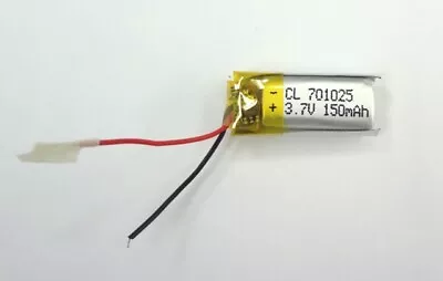 3.7V 150mAh 701025 Li-Polymer Rechargeable Battery For Some Bluetooth Headsets • £19.44