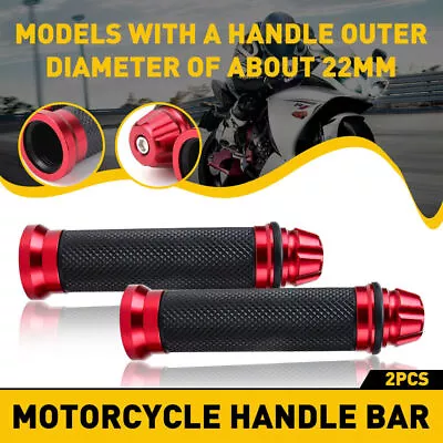 MOTORCYCLE 7/8  HAND GRIPS HANDLE BAR GRIP For Honda CBR600F4i CBR600RR CBR929RR • $16.69