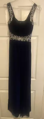 Long Blue Prom Dress By Quiz UK Size 6 In Excellent Condition • $17.04