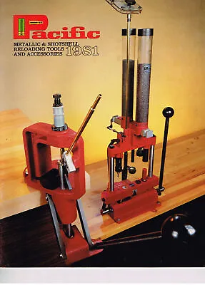Vintage Brochure Pacific Metallic & Shotshell Reloading Tools Accessories 1981 • $9