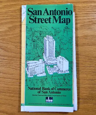 San Antonio Texas Map Vintage Street Road Travel Highway City Transportation Map • $10.19