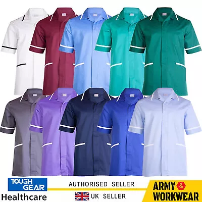 Mens Healthcare Nursing Premium Tunics Woman Uniform Hospital Work Shirt • £12.50