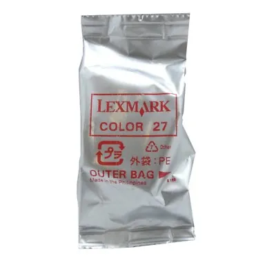 Original Lexmark Tintendruckkopfpatrone 27 Coloured For X 1100 1150 Blister Pack • £8.99