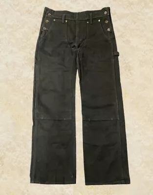 $732.33 • Buy Rare Reform Iron Heart Custom Pants 806 Heavy Duck Double Knee Overalls Black