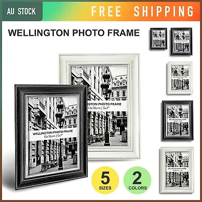 Stylish Photo Frame Glass Picture Display Tabletop Frames 4x6 5x7 6x8 8x10 A4 • $11.95