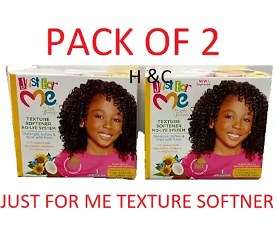 Just For Me Texture Softener No-lye-system-for Kids-pack Of 2-fast Uk Post!! • £16.75