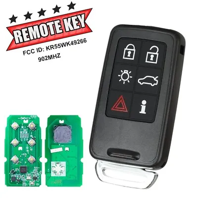 For Volvo S60 S80 V40 V60 V70 XC60 XC70 Smart Remote Key Fob KR55WK49266 902MHz • $32.36