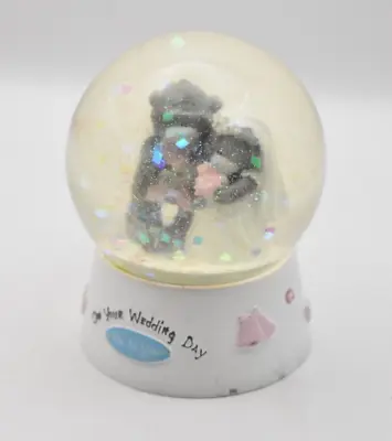 £12.95 • Buy Me To You/ Tatty Teddy On Your Wedding Day Glass Glitter Snow Globe