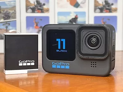 GoPro HERO11 Black 5K Video 23MP Streaming Action Camera Has Cracked Touchscreen • $145