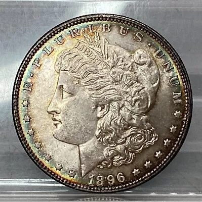 1896 Morgan Silver Dollar BU - Toned • $20.50