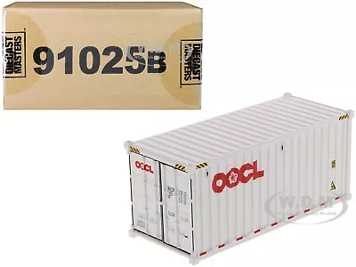 20' Dry Goods Sea Container  Oocl  White 1/50 Model By Diecast Masters 91025 B • $19.99