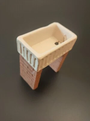 £5 • Buy Doll's House Collectable Furniture Ceramic Free Standing Belfast Butler Sink 