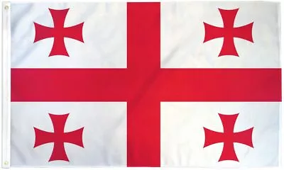  GEORGIA COUNTRY  Flag 3x5 Ft Poly Banner Five-cross Medieval Kingdom Georgian • $13.96