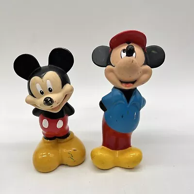 Disney Mickey Mouse Squeeze Bath Toy Set Lot Of 2 Plastic • $13.99