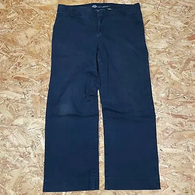 £17 • Buy Dickies Work Trouser Blue W36 L28 Uk 18 Relaxed Fit Women's Workwear Pant Chino