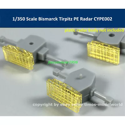 1/350 Scale Bismarck Tirpitz PE Radar For Tamiya 78013 78015 CYPE002 • £9.49