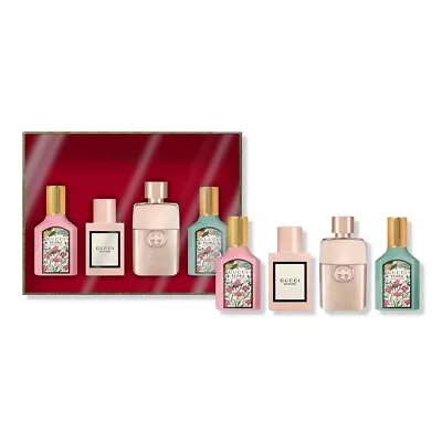 GUCCI 4 PC Mini Coffret Perfume Gift Set Gorgeous Jasmine/Gardenia/Bloom/Guilty • $94.99