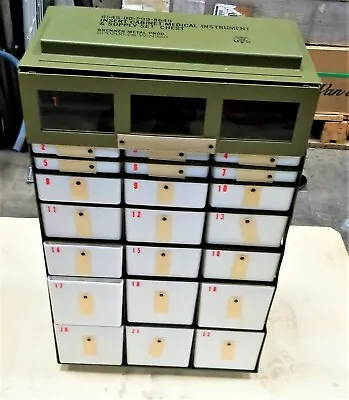 Military Medical Instrument Storage Supply Cabinet Chest 22 Drawer [F3TP] • $94.50