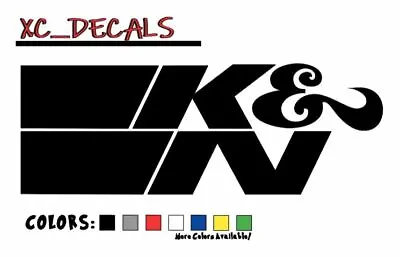 K&N (x2) Air Oil KN Filter Pair Vinyl Decal Sticker Graphics Logo Intake JDM • $4.75