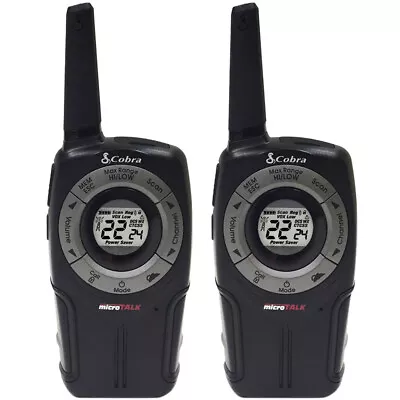 Cobra PR562BLT - Bluetooth Two-Way Walkie-Talkie Radio 32-Mile Range (Black) • $20