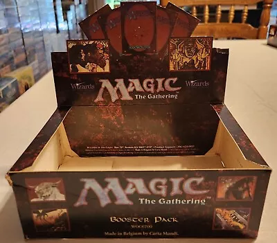 MTG: 4TH EDITION Empty Booster Pack Display Box; Moderate Wear NO CARDS 1995 • $30