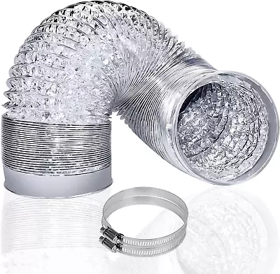 4 Inch Duct 5 Feet Flexible Dryer Vent Hose For Tight Space Extra Thick Exhaust • $21.61