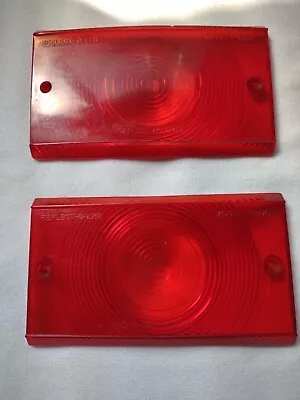 Vintage Motorhome Reflect-O-Lite #1400 Rear Brake Light Cover Red Lens Rare  • $74.94