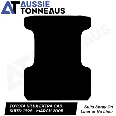 Rubber Ute Mat For Toyota Hilux Extra Cab (1998 To March 2005) • $159