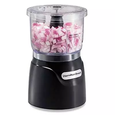 Electric Vegetable Chopper & Mini Food Processor 3-Cup 350 Watts Puree Black • $25.32