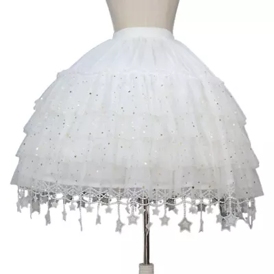 Crinoline Skirt 50s Vintage Underskirt With 2 Hoops White Petticoat • £20.23