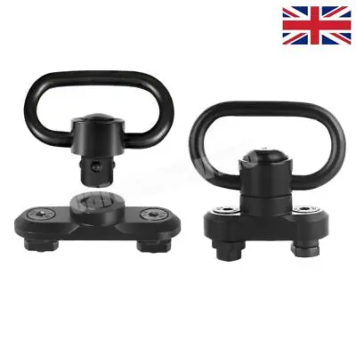 M-Lok Quick Detach Release Sling Buckle Swivels Stud QD Strap Rail Mount Adapter • £5.27