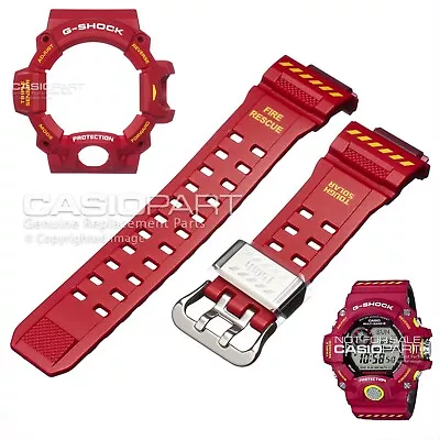 GENUINE CASIO RANGEMAN GW-9400FSD-4 Red Watch Band And Bezel GW-9400 Strap Shell • $264.96