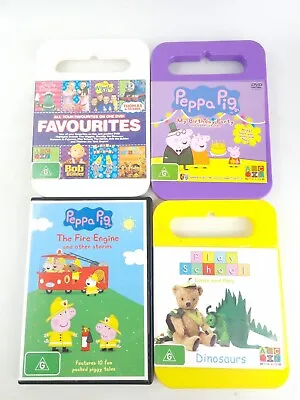 ABC Kids - Lot Of 4 DVDS Peppa Pig Wiggles Bob The Builder Playschool • $16.92