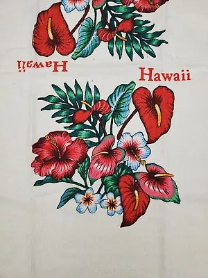 Vintage Hawaii Hand Towel - New Without Tags - Plumeria Hibiscus Anthurium • $10