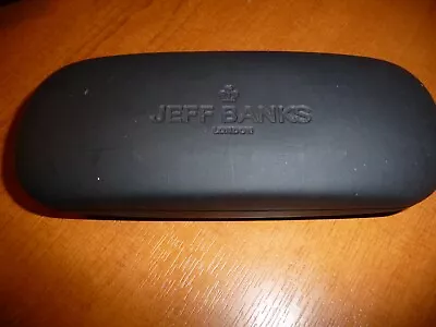 Jeff Banks Brand Stylish Black Hard Glasses Or Sunglasses Case - Lovely • £1.50