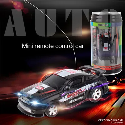 £11.39 • Buy Mini Coke Can Car Speed RC Radio Remote Control Micro Racing Car Kids Toy Gifts