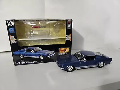 Maisto 1-24 Die Cast Metal 67 Ford Mustang GT Newly Built Super Nice • $40