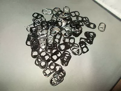 250 Black Can Ring Pulls Craft Supplies • £2.50