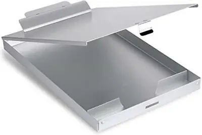 Metal Clipboard With Storage Letter Size Form Holder Portfolio Aluminum Metal  • $35.14