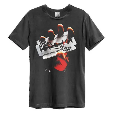 Amplified Unisex Adult British Steel Judas Priest T-Shirt (GD326) • $39.80