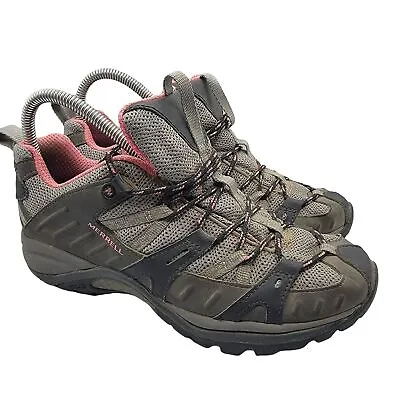 Merrell Siren Sport 2 Women Size 7 Vibram Grey Hiking Shoes Low Top J54862 • $39.95