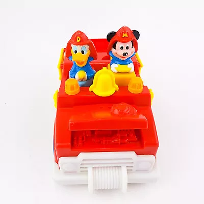 Vintage Disney Mickey Mouse & Friends Fire Truck Toy Shape Sorter 1989 Incomplet • $16.99