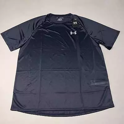 UNDER ARMOUR Tech 2.0 Short Sleeve Tee Men's Black / Graphite-001 Sz 2XL (New) • $9