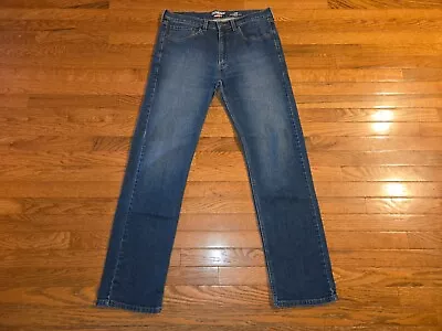 Mens Levi  Denizen 36x34 (tag 34x34)  236 Regular Fit Rugged Stretch Blue Jeans • $9.95