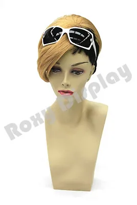 2PCS Female Fiberglass Mannequin Head Bust Wig Hat Jewelry Display #BarbaraF3 X2 • $69