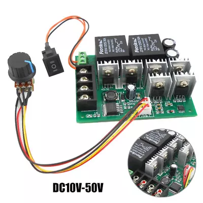 DC 12V-48V Max 60A PWM CW CCW Brush Motor Speed Controller Reversible Switch AU • $20.25