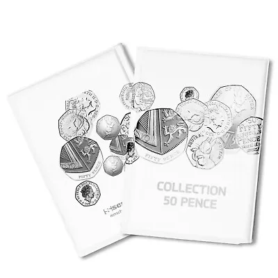 White Coin Album With Ornaments 96 Slots For 50p £2 £1 Collection Holder Schulz • £7.35