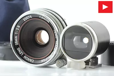 【EXC +5 W/ ViewFinder】 Canon 28mm F/2.8 LTM L39 Leica Screw Rangefinder JAPAN • £397.30