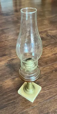 Antique Oil Lamp With Marble Base 15.5” Tall • $45