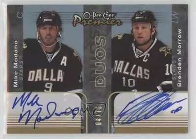 2007 O-Pee-Chee Premier Duos Signatures /75 Brenden Morrow Mike Modano Auto HOF • $449.99